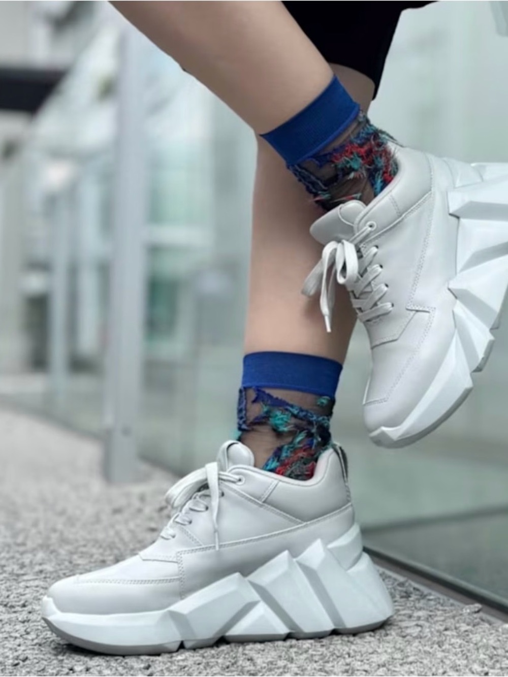 United Nude Space Kick Max Sneaker Chunky Platform in Dawn Size 10